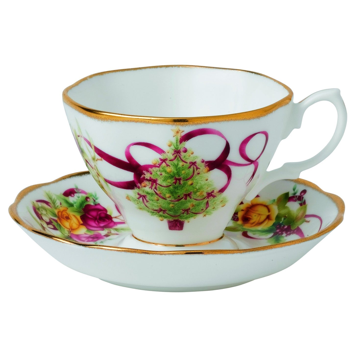 Royal Albert Old Country Roses Christmas Tree Place Setting, 5-Piece