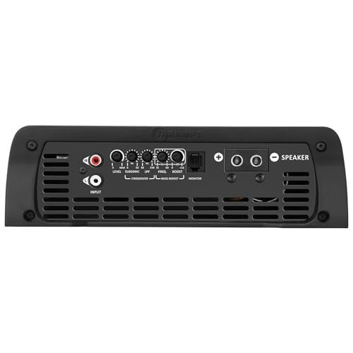 Taramps BASS 3k 1 Ohm 1 Channel Mosfet Amplifier 3000 Watts RMS, Monoblock, Subsonic Filter, Low Pass Crossover, Bass Boost, RCA, Class D, Car Audio System, Great for Subwoofers, Max Power