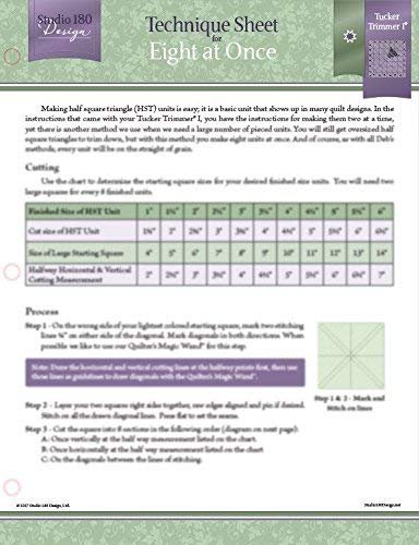 Studio 180 Design Technique Sheet - for Eight at Once Quilt Blocks
