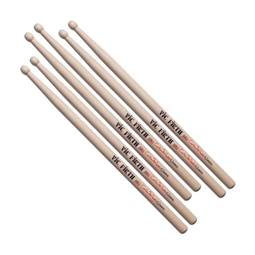 Vic Firth Corpsmaster SCM Colin McNutt Signature Marching Snare Drumsticks - Pack of 3 Pairs, VIC-3XSCM