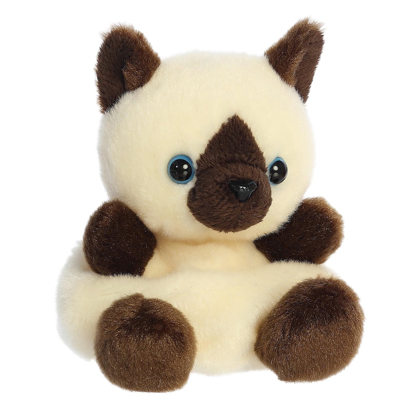 Aurora® Adorable Palm Pals™ Dusty Siamese Kitty™ Stuffed Animal - Fun Collectible Plush for Kids and Adult Collectors - Perfect for Decorating Rooms and Birthday Gifts - Brown 5 Inches