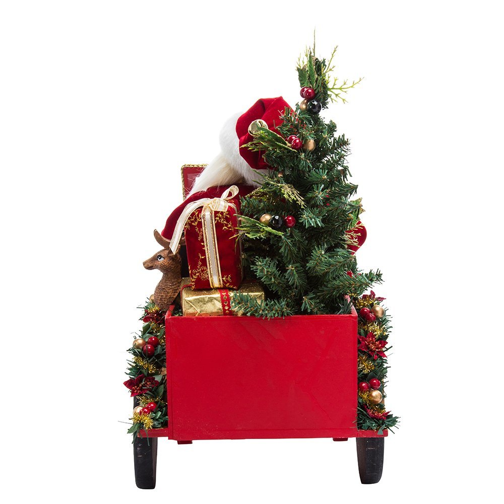 Kurt S. Adler Kurt Adler 22-Inch Santa Driving Car Tablepiece