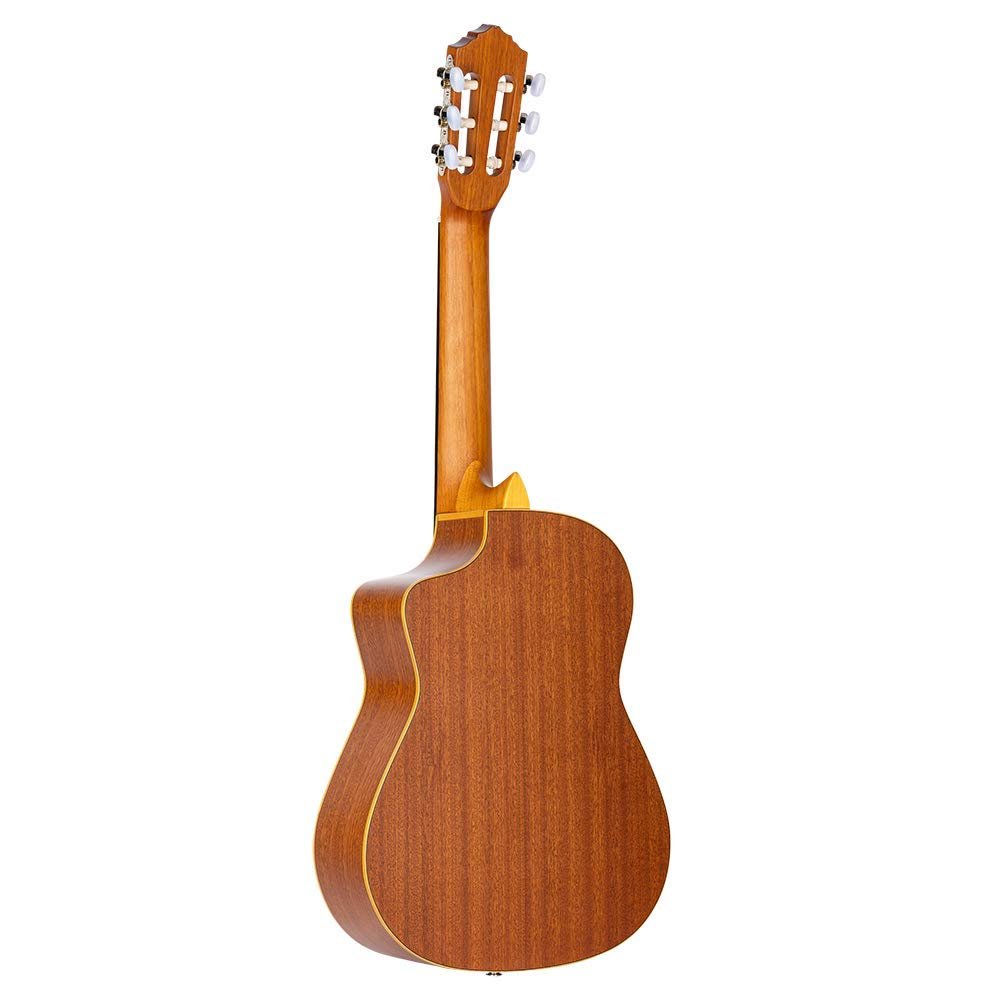 Ortega Guitars Requinto Series Pro 6 String Acoustic-Electric Guitar, Right (RQ39E)