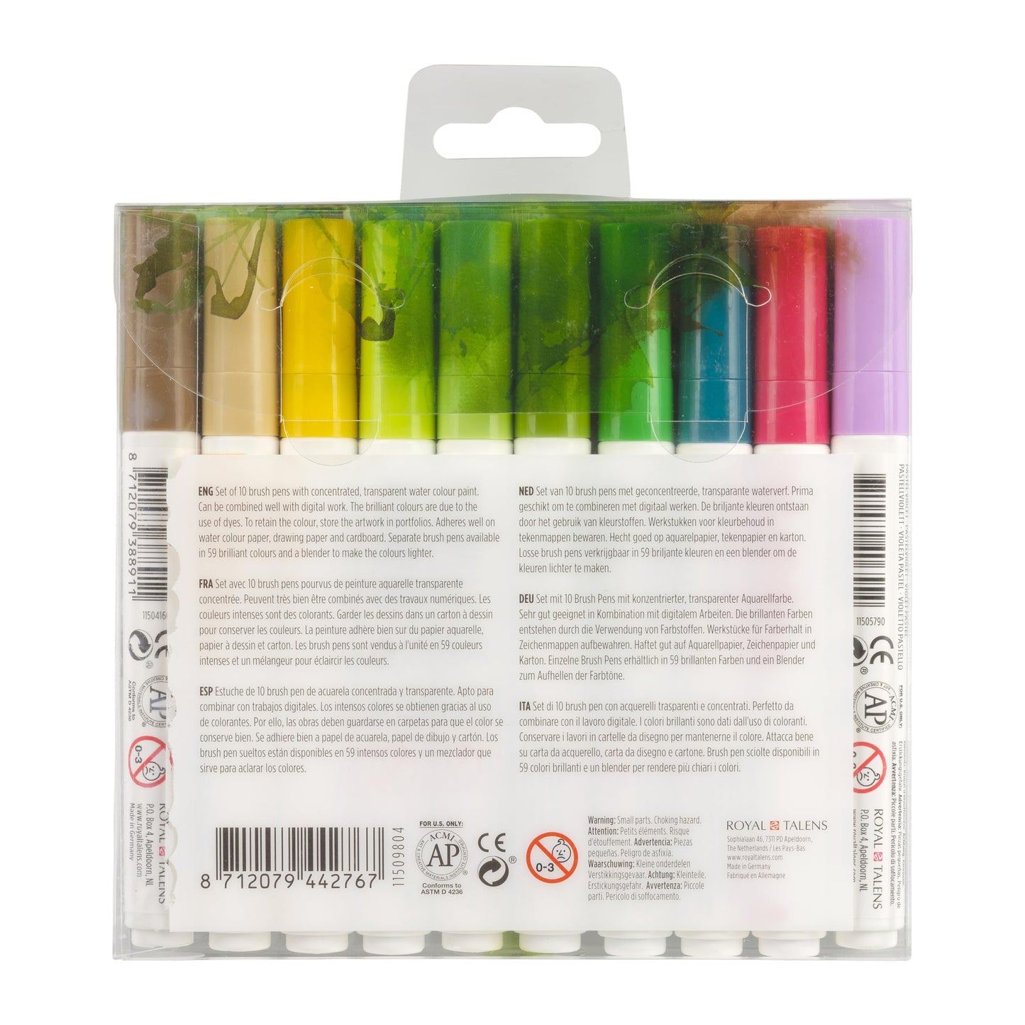 Ecoline Set of 10 Brush Pens - Botanic