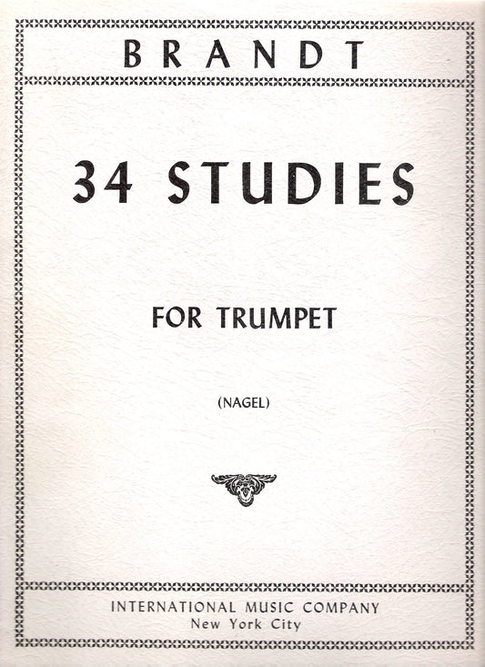 Brandt: 34 Studies for Trumpet (On Orchestral Motives) (1391)