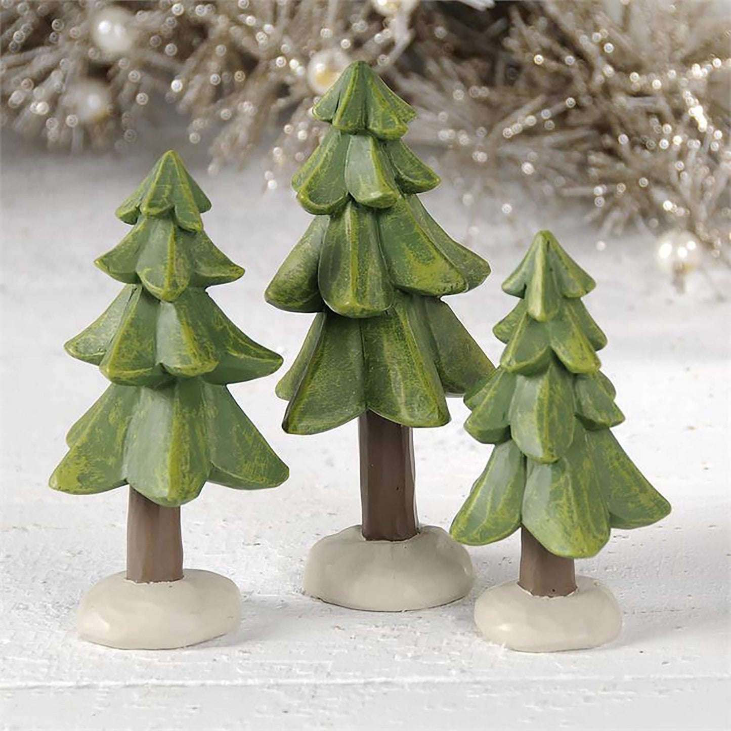 Blossom Bucket Set of Three Pine Trees