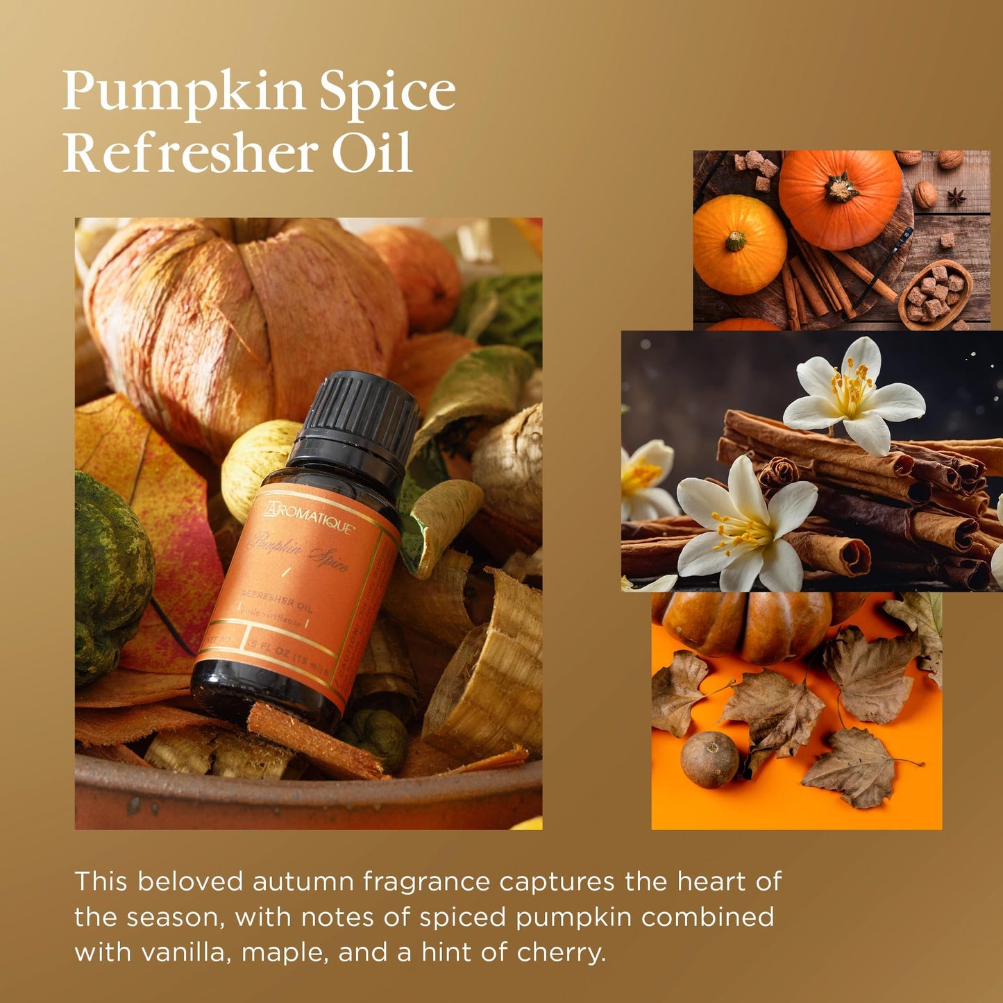 Aromatique Pumpkin Spice Fragrant Refresher Oil .5 fl oz
