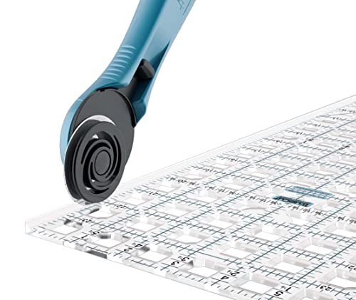 TrueCut, Ruler, Innovative Ruler Track and Cutter Guide System, Measures 3 x 18 Inches with 1/8-inch Increments