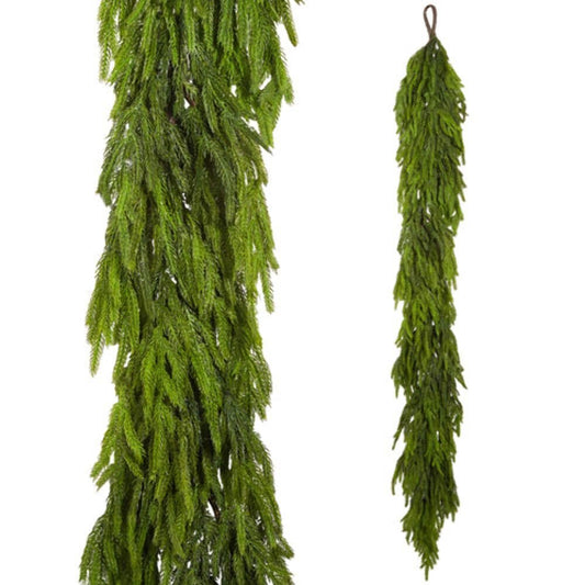Raz Imports 2024 Greenery 6' Cedar Garland, G4441754