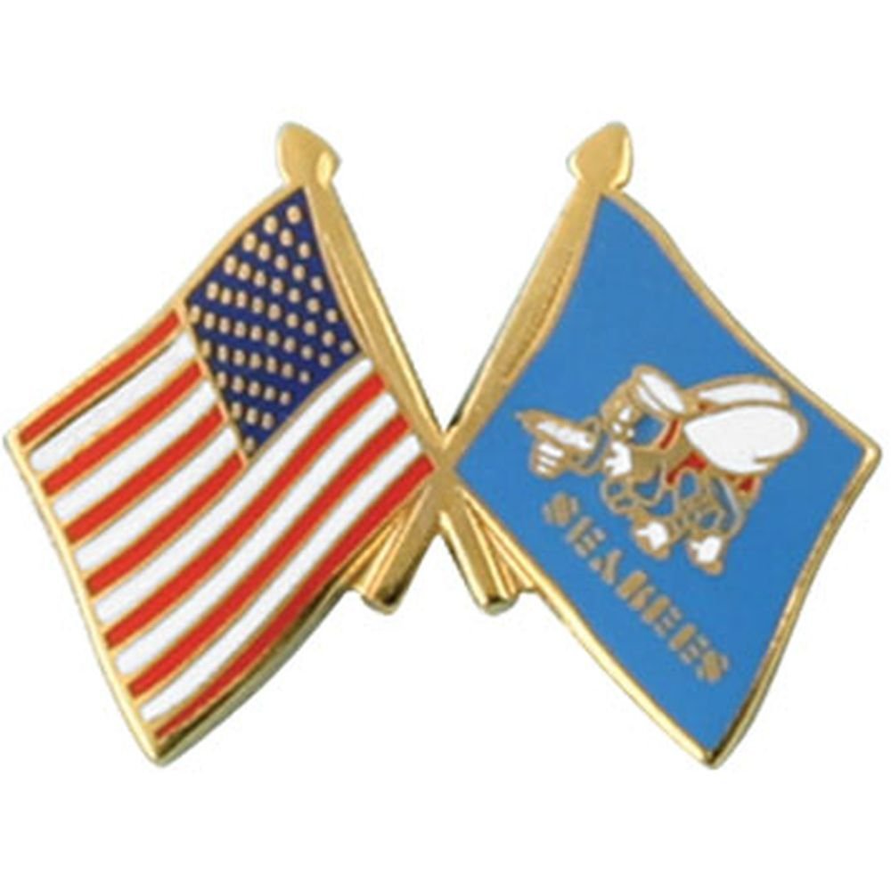 USA Seabee Flag Lapel Pin