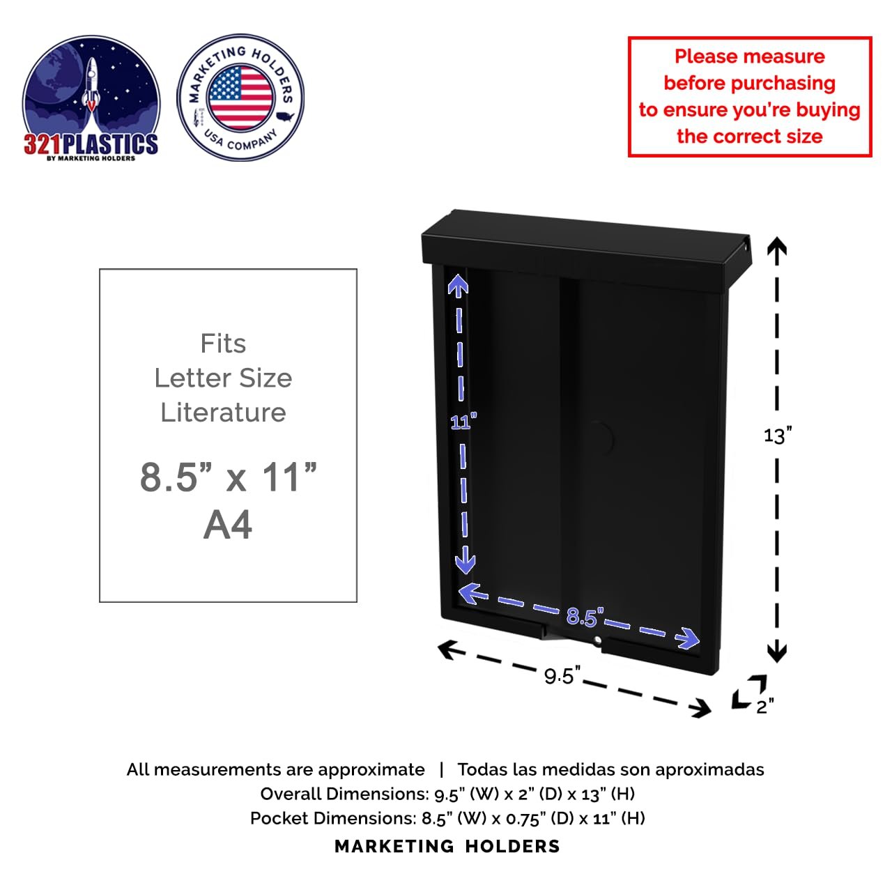 Marketing Holders Outdoor Brochure Holder Flyer Heavy Duty Box Material Display Restaurants Menus Pamphlets Brochures