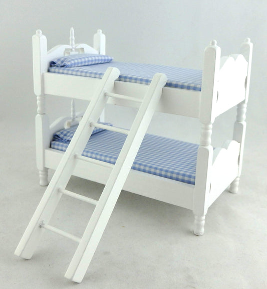 Aztec Imports, Inc. Dollhouse Miniature Student's Bunkbed Loft in White