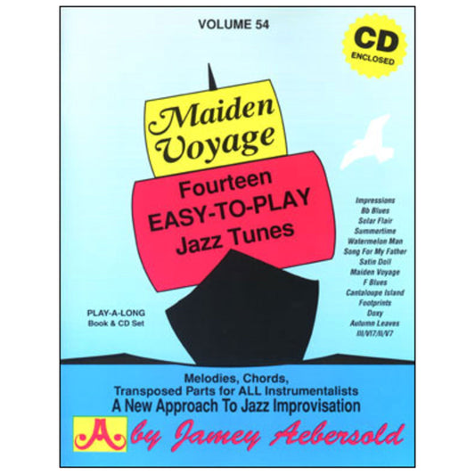 Vol. 54, Maiden Voyage: Fourteen Easy-To-Play Jazz Tunes (Book & CD Set) (Play- A-long, Volume 54)