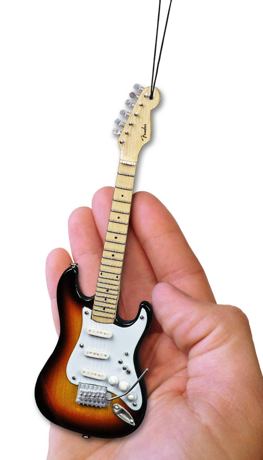 AXE HEAVEN Fender Sunburst Stratocaster Guitar Holiday Ornament,6 inches