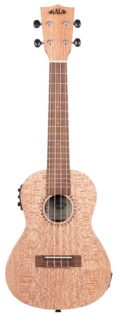 Kala Brand Music Co. KA-20 Collection, 4-String Ukulele, Right, Natural, Concert (KA-20CE)