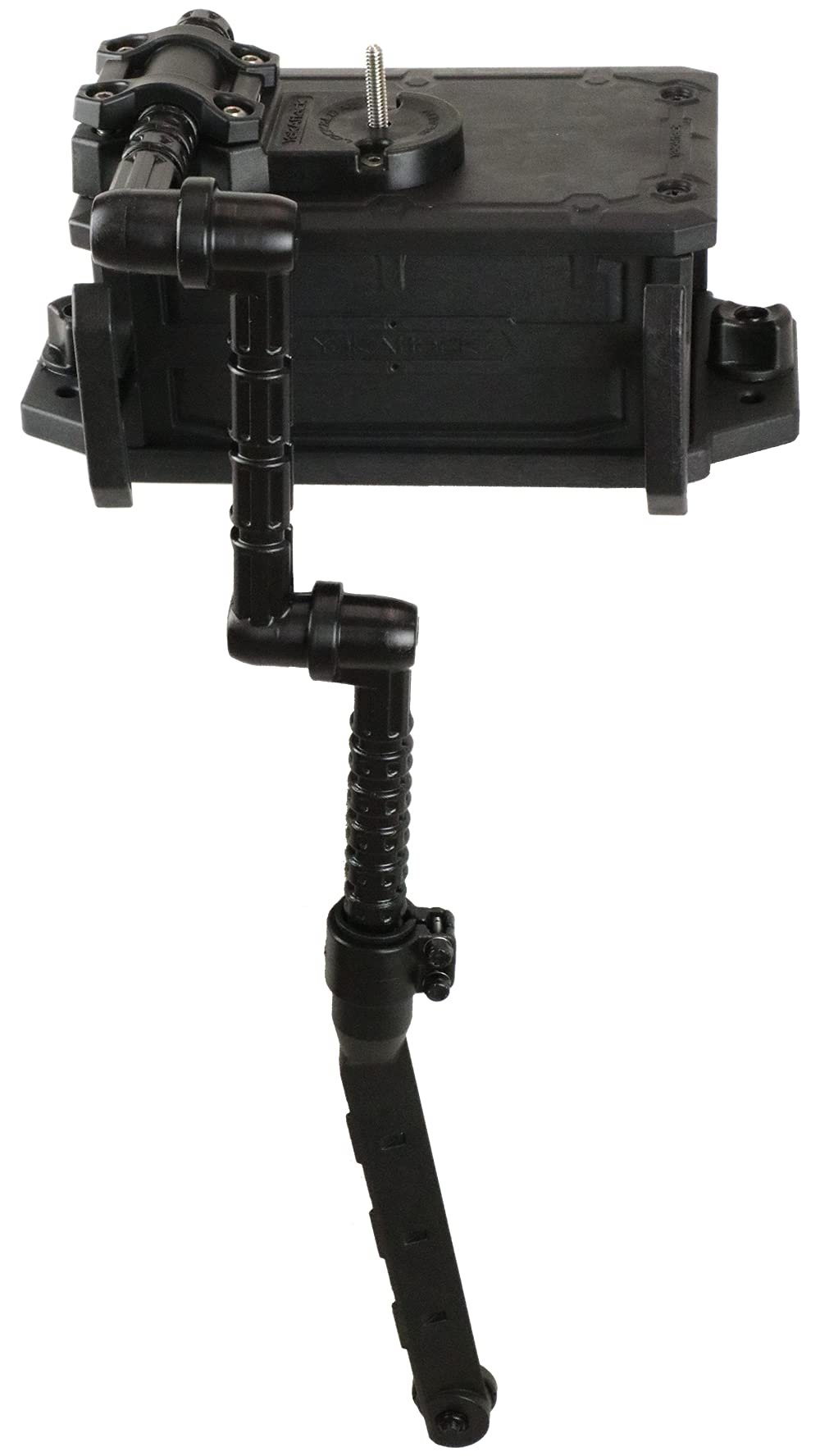 YakAttack CellBlok Battery Box & Switchblade Transducer Arm Combo - Color Options | USA Made | Kayak Fish Finder Mounting | Compact & Tool-Free Install | Track Compatible | Universal Kayak Accessory