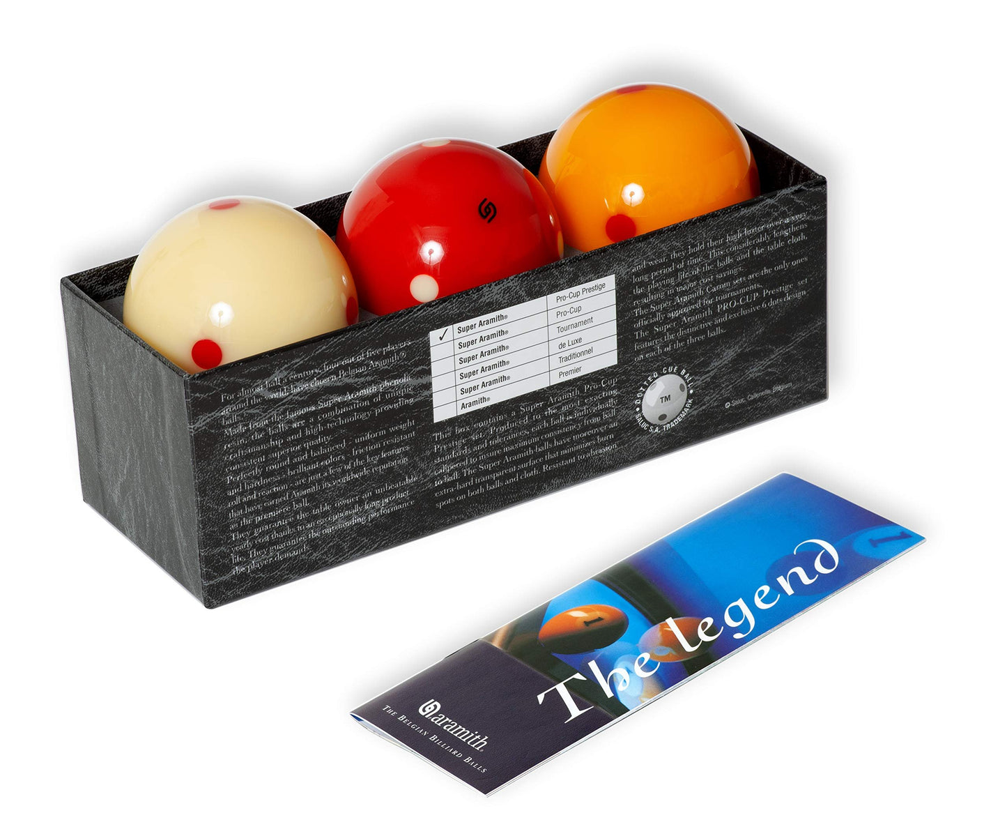 Aramith Super Pro-Cup Prestige Carom Ball Set 61.5 mm