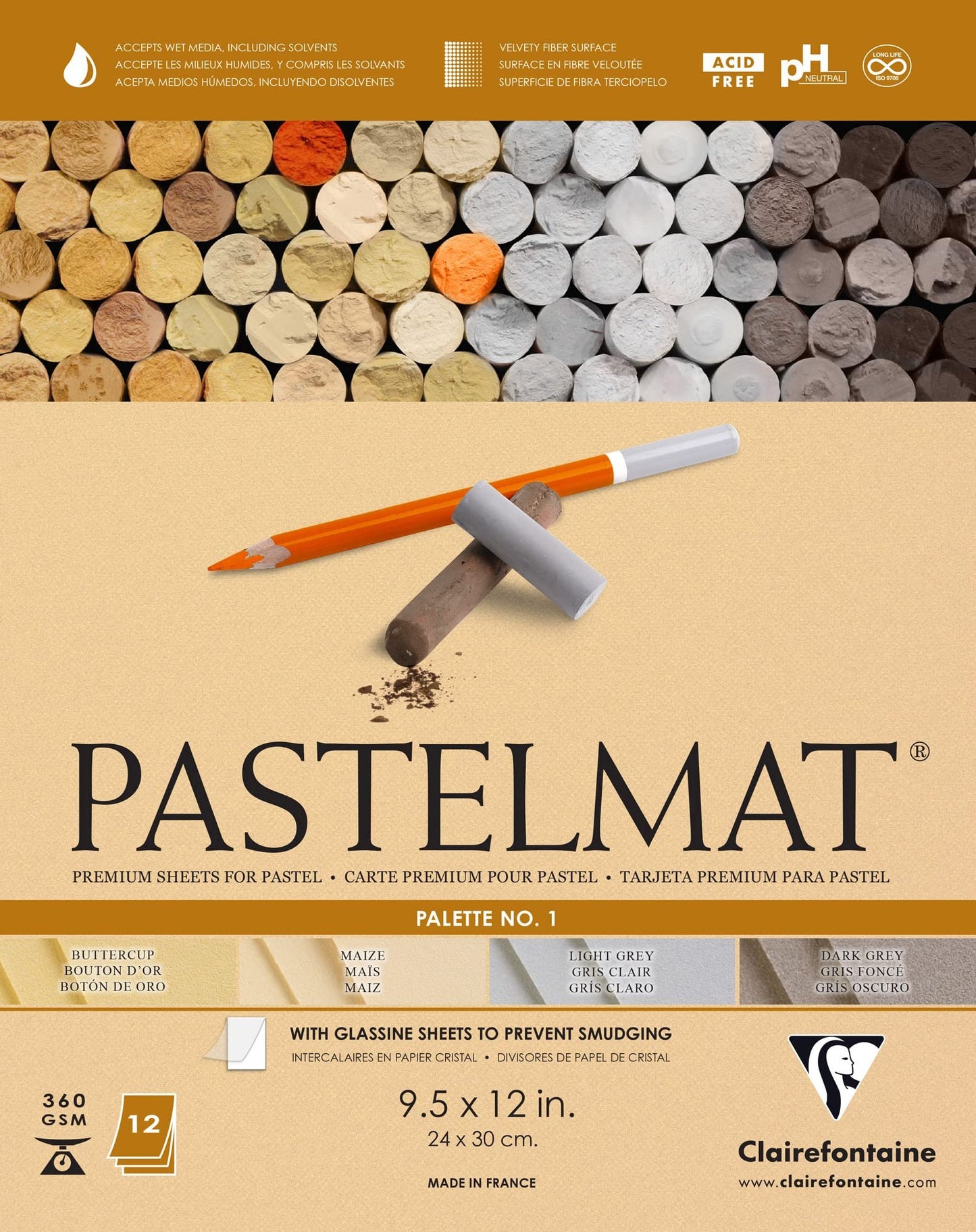 Clairefontaine Pastelmat Glued Pads