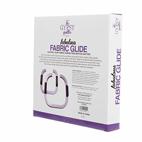 The Gypsy Quilter Fabulous Fabric Glide TGQ005, White, Regular