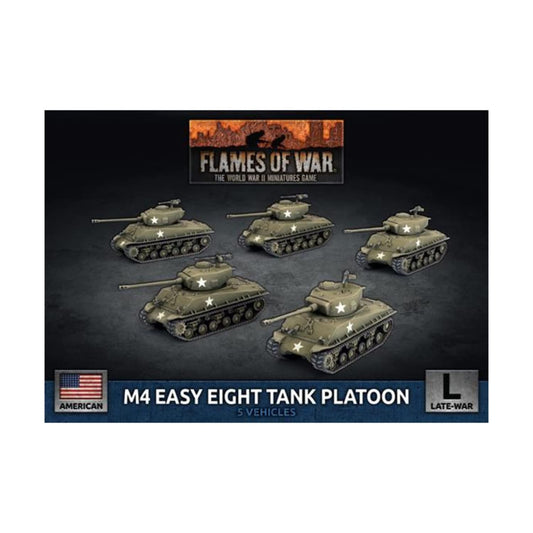 Battlefront Miniatures Flames of War WW2: M4 Easy Eight Tank Platoon