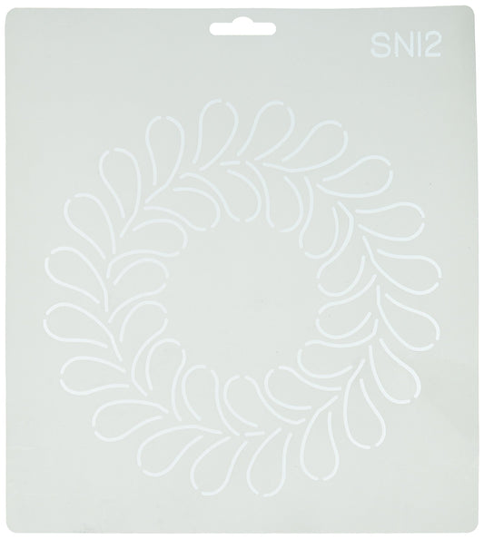 Quilting Creations Open Feather Wreath Quilt Stencil