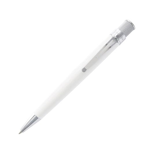 Retro 1951 Tornado™ Classic Lacquer Rollerball Pen - White | Glow-in-the-Dark