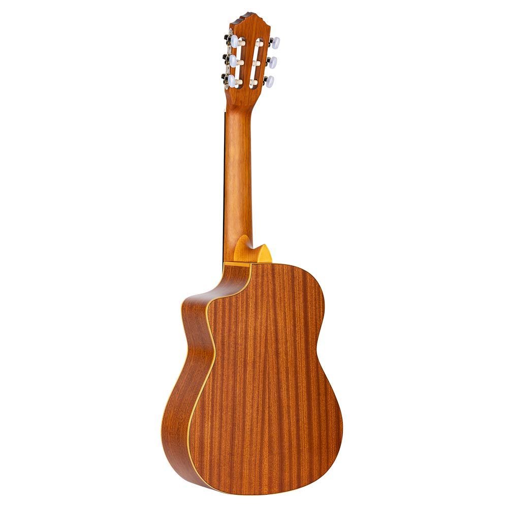 Ortega Guitars Requinto Series 6 String Acoustic Guitar, Right, Spruce, 22 Zoll (RQ25)