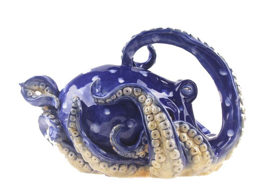 Blue Sky Ceramic Dolphin Teapot