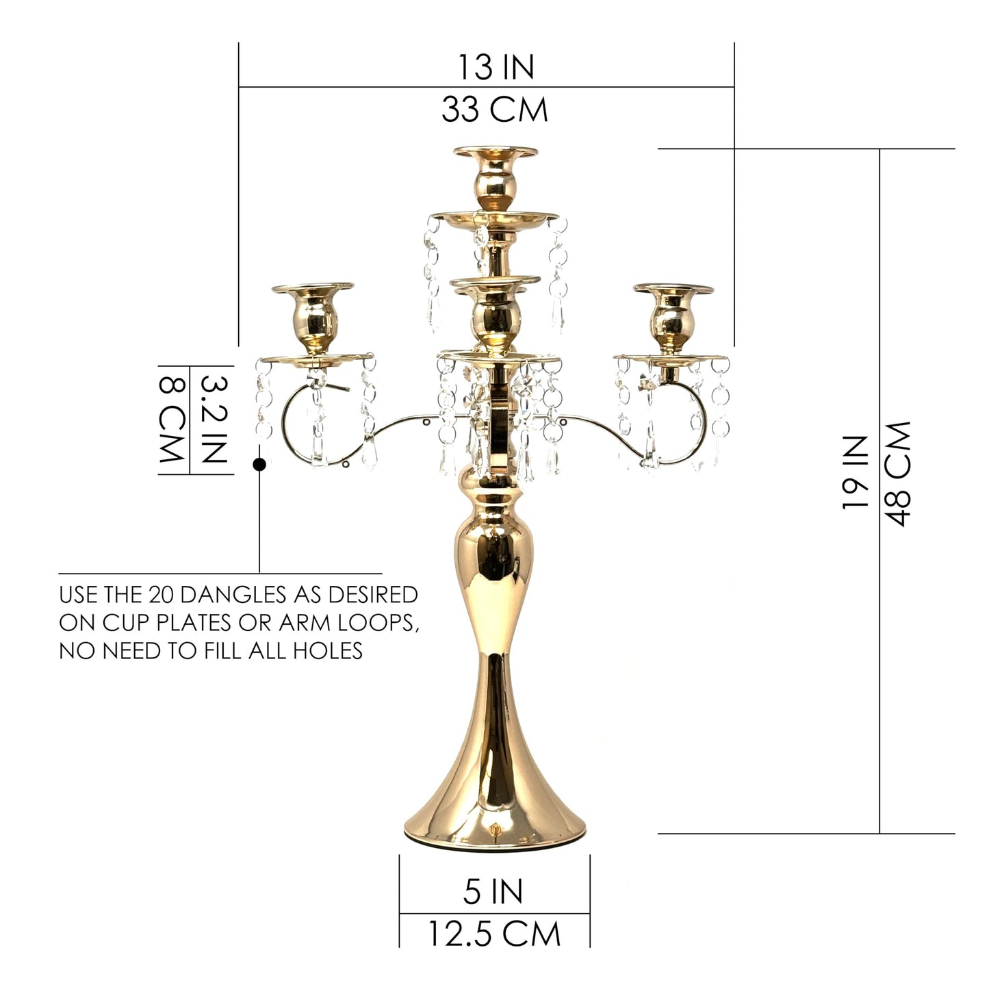 Allgala Crystal Metal Plated Tealight Votive Decorative Candle Holder