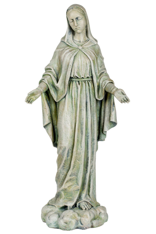 Roman Joseph's Studio Our Lady of Grace Garden Statue – 24" Tall Religious Outdoor Décor – Blessed Virgin Mary, Patron Saint Yard Sculpture
