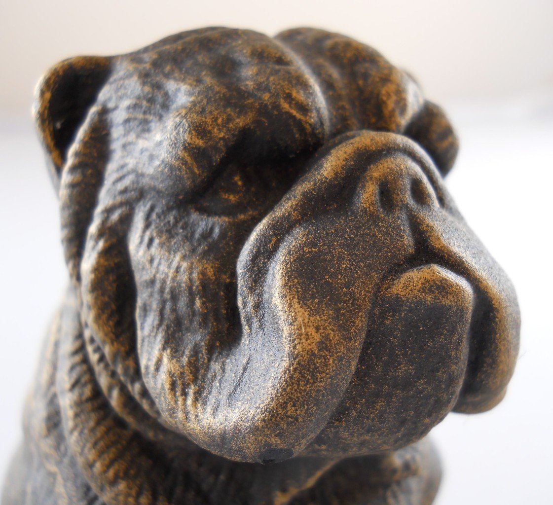 Spi Home Stern Bulldog Sculpture