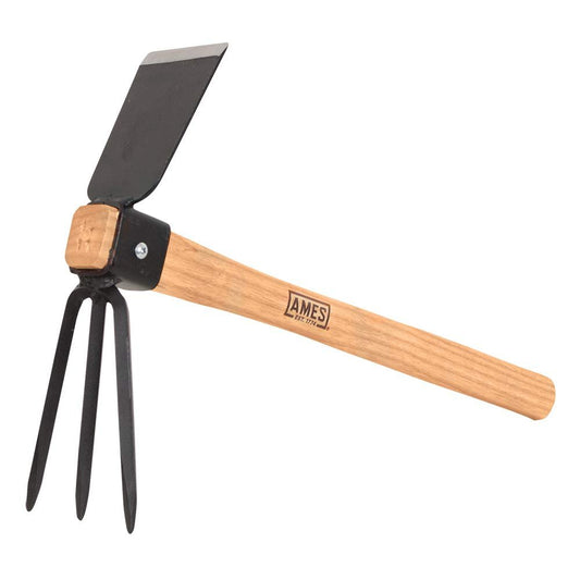 AMES The Companies, Inc 1994800 Hoe/Cultivator Combo with Wood Handle