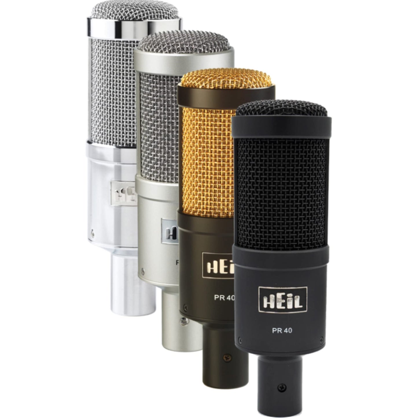 Heil PR 40 Dynamic Microphone for Streaming, Podcast, Recording, and Broadcast, XLR Microphone for Live Music, Wide Frequency Response, Smooth Sound, Superior Rear Noise Rejection, Durable