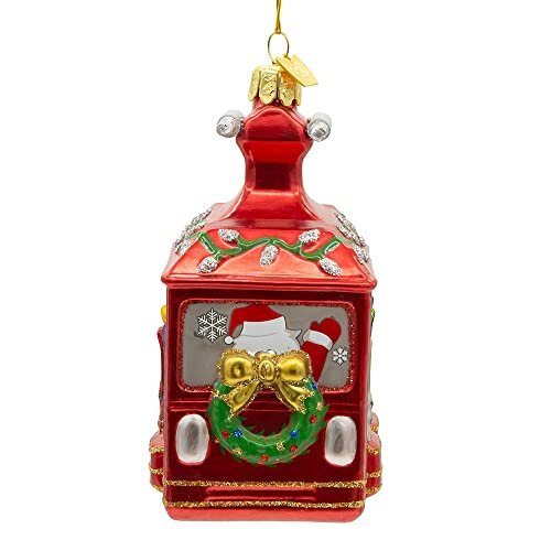 Kurt Adler 4.5-Inch Noble Gems™ Ski Gondola Glass Ornament