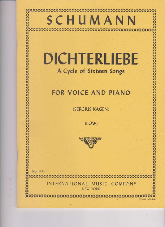 Dichterliebe: A Cycle of Sixteen Songs (Low Voice) No.1825