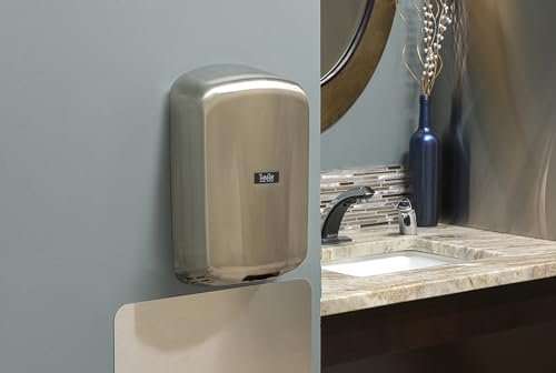 Excel Dryer TA-SB Automatic, Surface-Mounted, ADA-Compliant Conventional Hand Dryer, Brushed Stainless Steel Cover, 110-120V 50/60 Hz