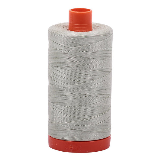 Aurifil Mako Cotton Thread Solid 50wt 1422yds Light Grey Green
