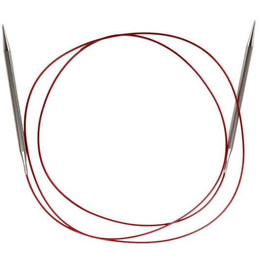 60 "(152 cm) Chiaogoo Red Lace (Stainless Steel) Circular Knitting Needles Size-US-15-(10mm)