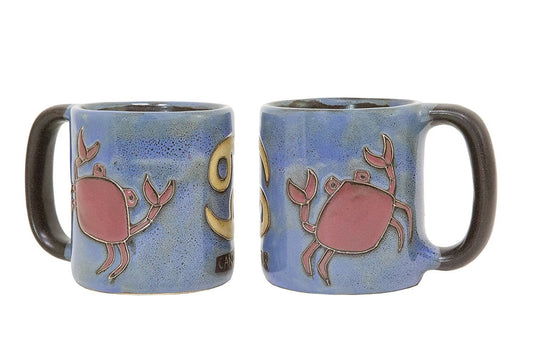 Mara Stoneware Zodiac Mug 16 oz - Cancer the Crab