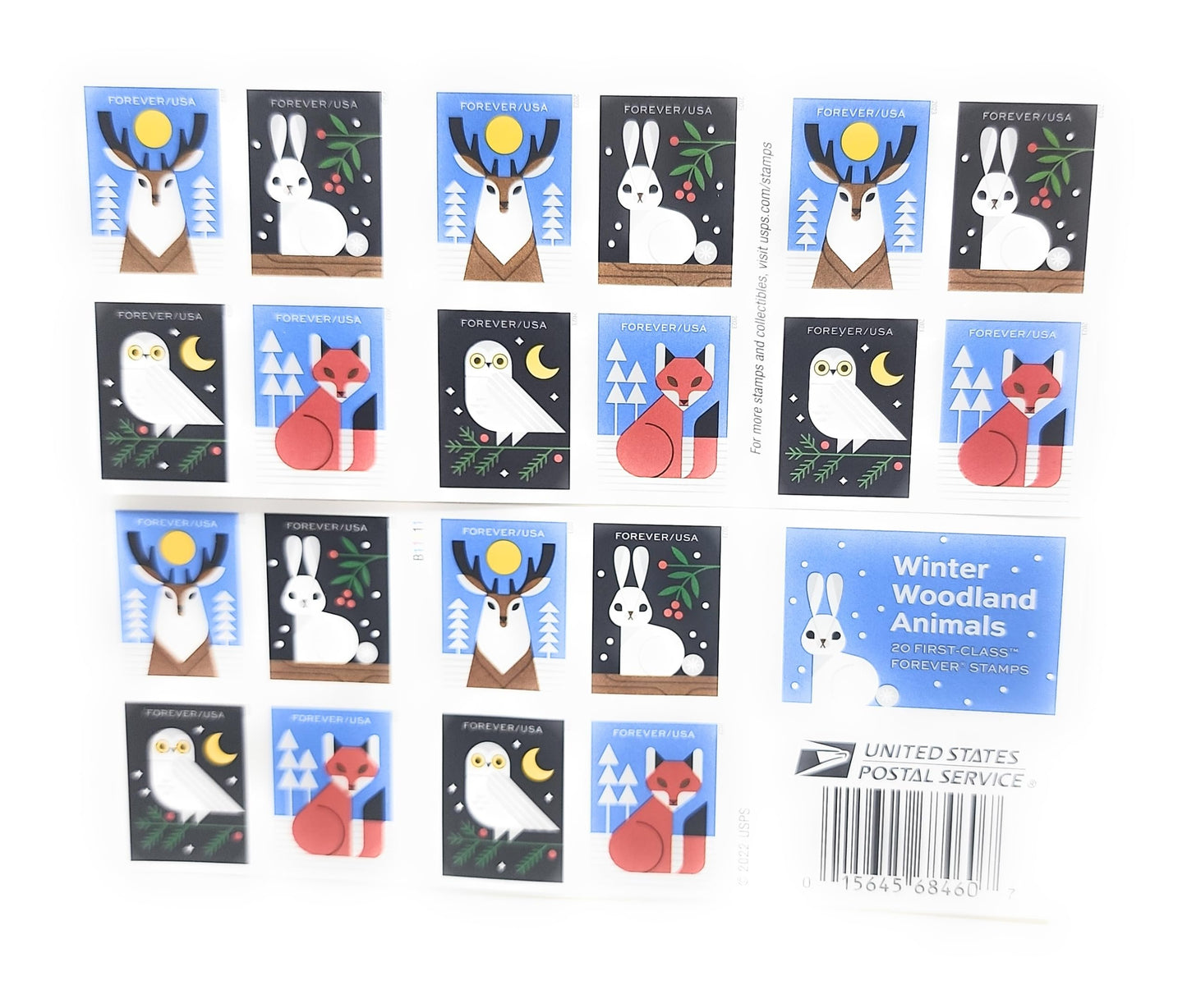 USPS Winter Woodland Animals