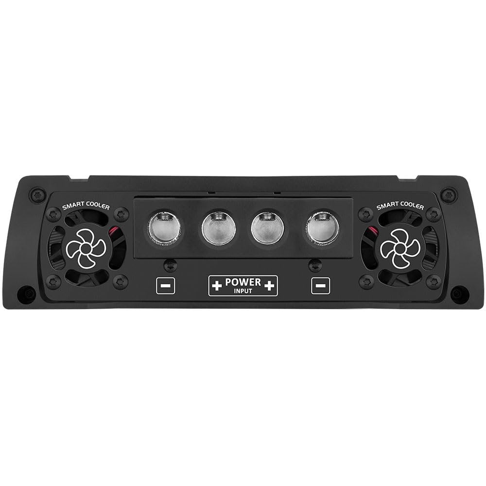 Taramps T 12.000 Chipeo 1 Ohm 12000 Watts Rms 12.6 Volts, Peak Power 13300 Watts Rms Monoblock Car Audio Amplifier RCA Input Gain Control Smart Cooler