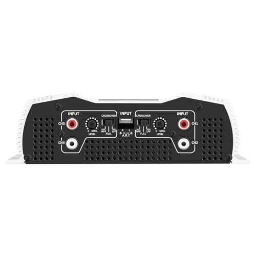 Taramps DS 800x4 2 Ohms 800 Watts RMS, 4-Channel 200x4 Watts RMS, Class D, Full Range, Crossover High/Low Pass Fixed, Bridgedable, Car Audio Amplifier