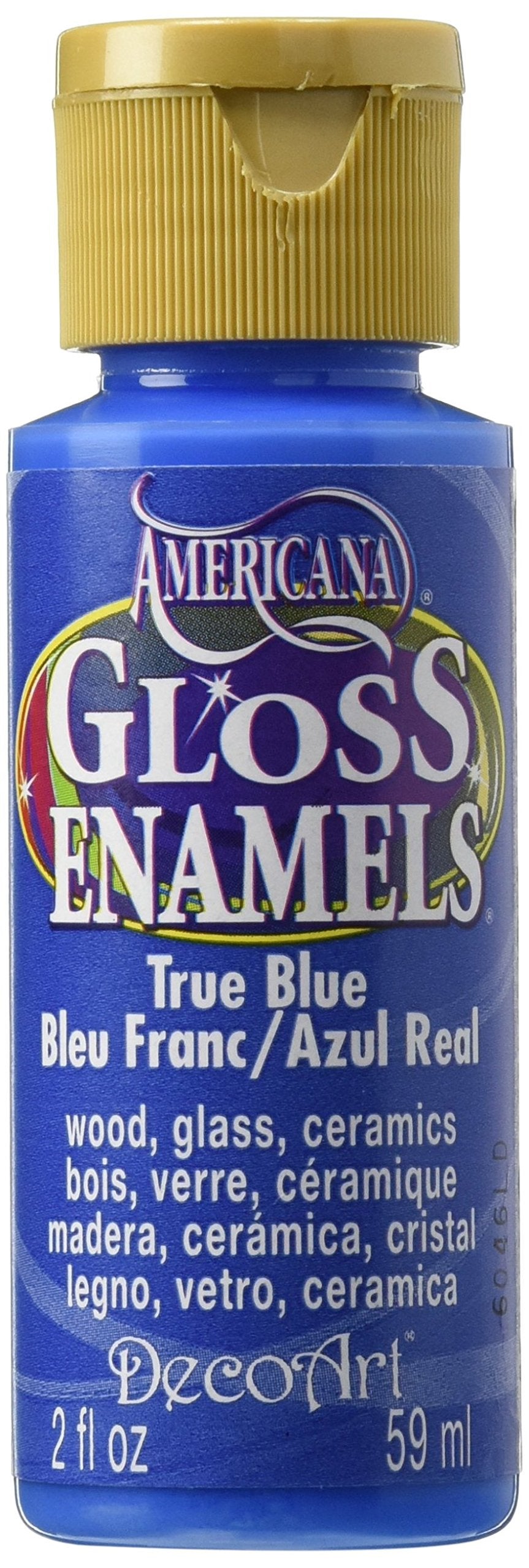 DecoArt DAG36-30 Americana Gloss Enamel Paint, 2-Ounce, True Blue