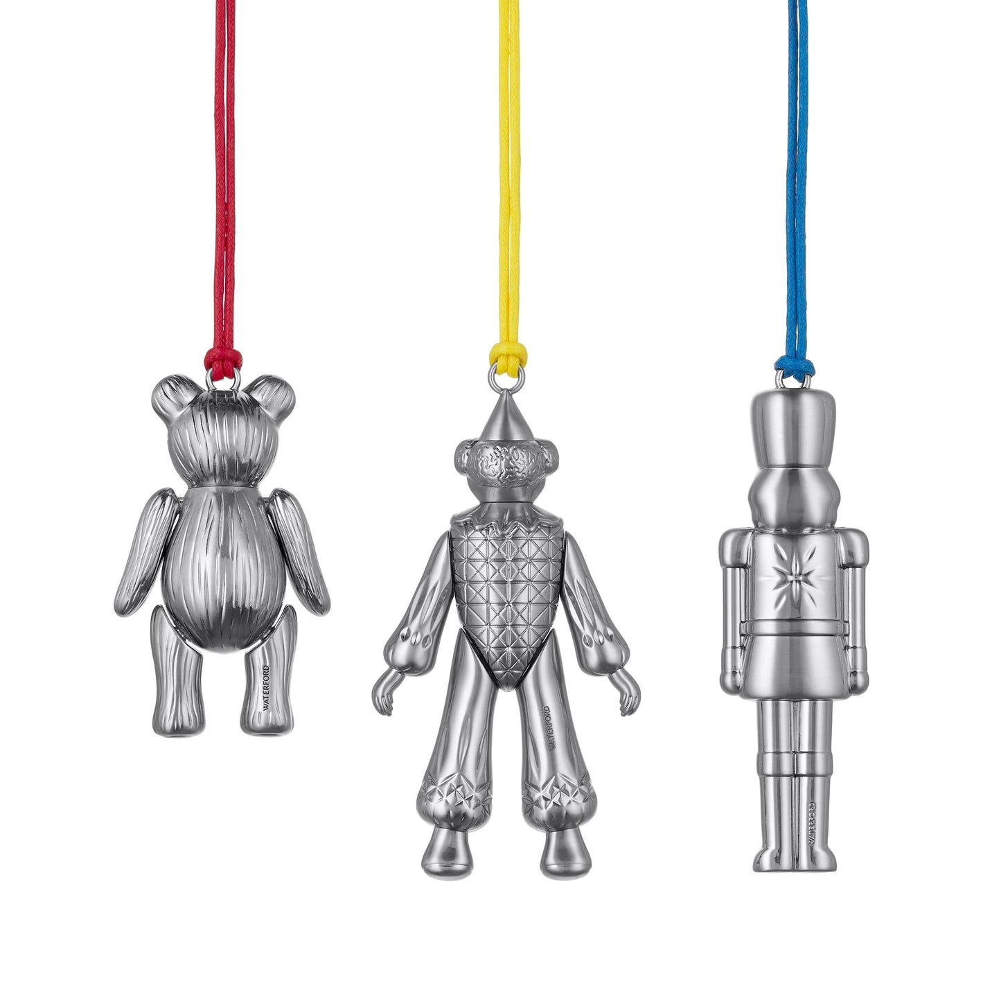 Waterford Christmas Toys- Clown/Teddy/Nutcracker Ornaments, Set of 3