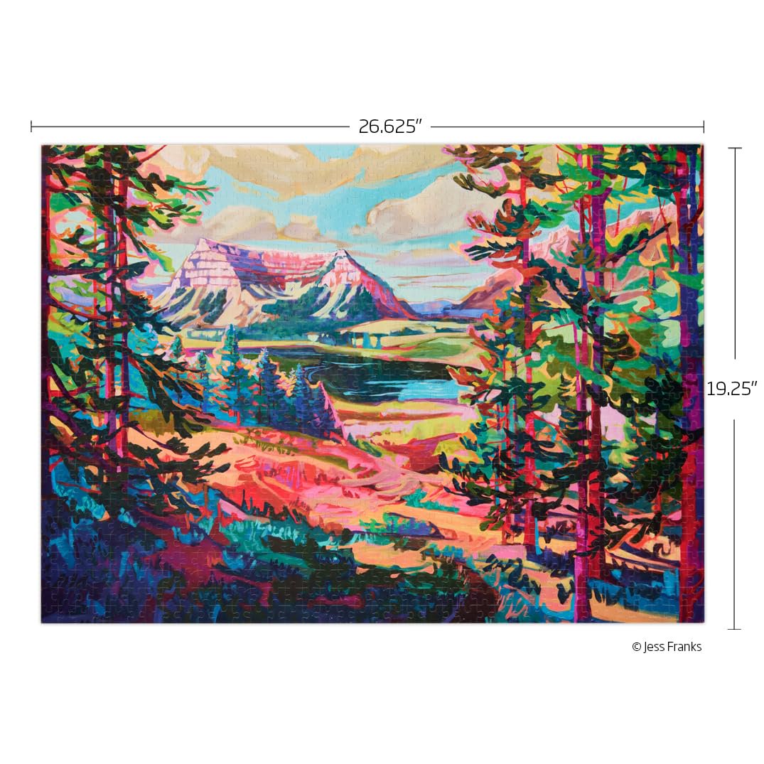 WerkShoppe Valley View 1000 Piece Puzzle, Landscape Scene Puzzle for Adults