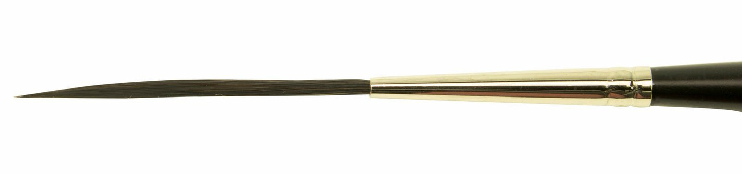 Set of 4 Sizes 00-2 Series Bobbo-Mack Super Quad 4 Action Scroll Pinstriper Brushes Blue Squirrel & Black Synthetic Hair