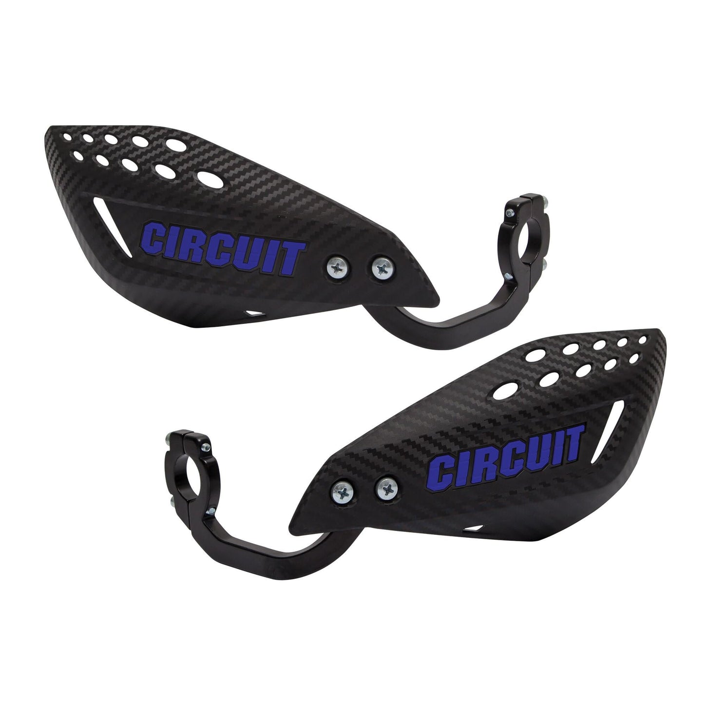 CIRCUIT EQUIPMENT Universal Motorcycle Handguards - High Strength Enduro Motorcycle Handguards Vector for Any Weather - Dirt Bike Handguards with Brackets, Nuts, & Screws