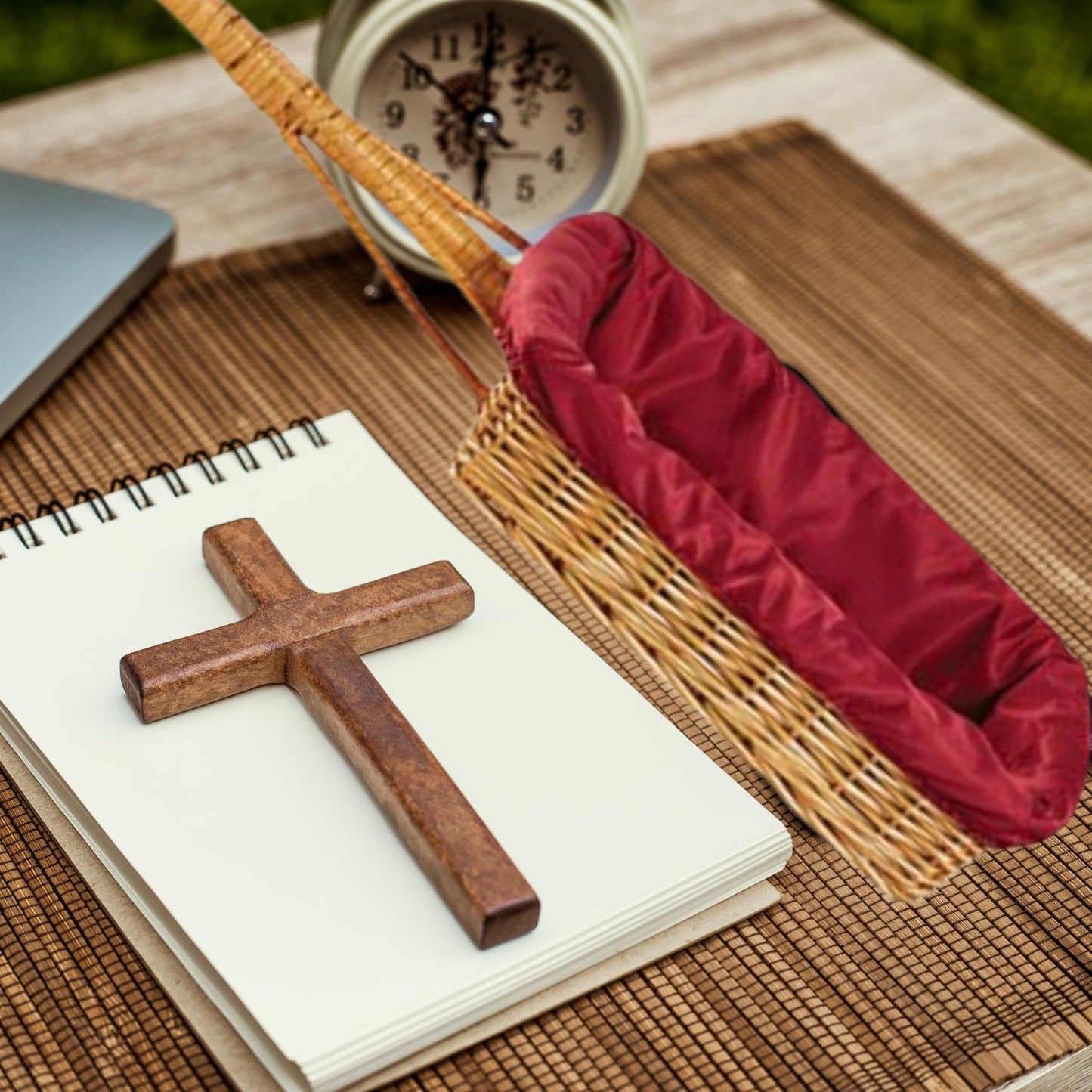 Christian Brands Square Receiving Basket with Handle