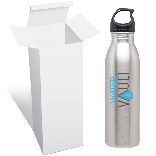WaterVault Stainless Steel Water Bottle – Lightweight, Bpa-Free Sports Canteen, 24oz