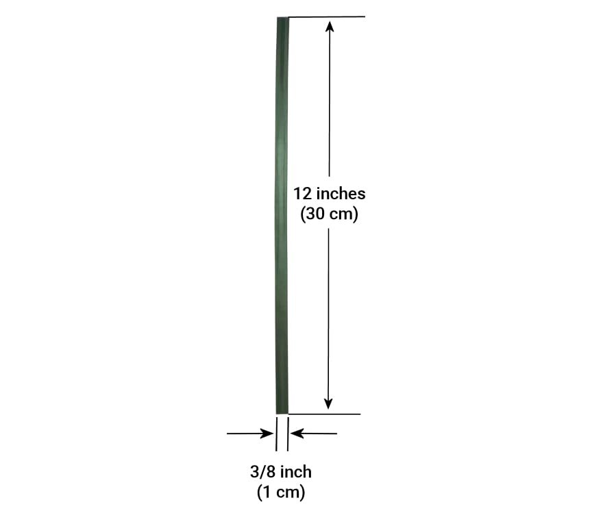 High Density Polyethylene (HDPE) Plastic Welding Rod, 3/8" x 1/16", 5 ft., Green